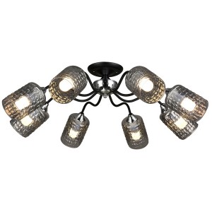 Потолочная люстра  MD.3596-8-S BK+CH