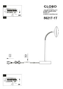 Интерьерная настольная лампа Gilles 56217-1T