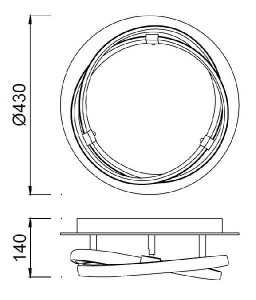 Потолочная люстра Infinity 5382