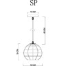 Подвесной светильник Spider A1110SP-1WH