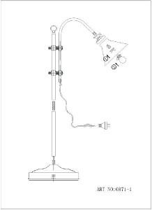Торшер Landlife 6871-1