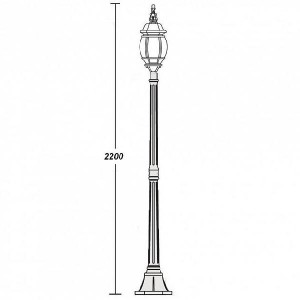 Наземный фонарь 83408L Bl