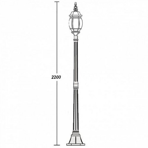Наземный фонарь  83408L Bl