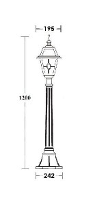 Наземный фонарь 91107 lgY Bl
