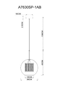 Подвесной светильник Manchester A7630SP-1AB