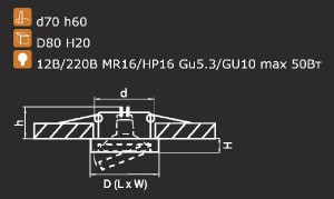 Точечный светильник MATTONI 006234