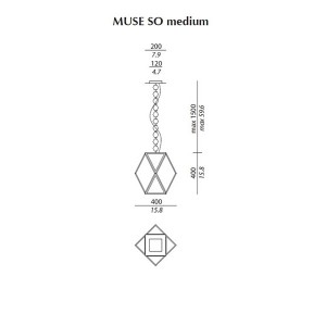 Подвесной светильник MUSE MUSE DELUXE SO MEDIUM nickel