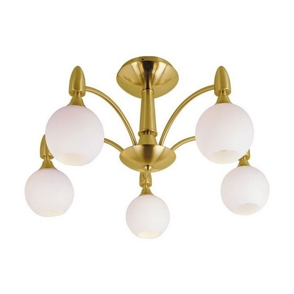 Потолочная люстра PX-0474 PX-0474/5A satin gold Потолочная люстра PX-0474 PX-0474/5A satin gold