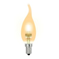 Лампочка галогеновая  HCL-28/CL/E14 flame gold