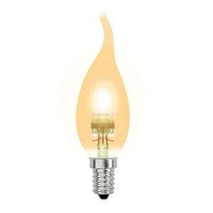 Лампочка галогеновая  HCL-28/CL/E14 flame gold