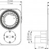 Розетка  TMH-M-1 16A x1 IP20 Белый