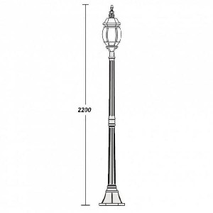 Наземный фонарь 83408L Gb