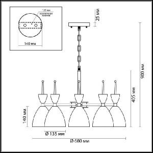 Подвесная люстра Gemma 3785/6