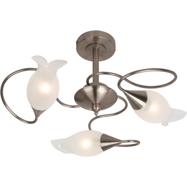 Потолочная люстра P-504 P-504/3 satin chrome Потолочная люстра P-504 P-504/3 satin chrome