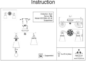Спот Mia SP564-CW-02-W