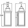 Настенный фонарь уличный  W2411 Gb