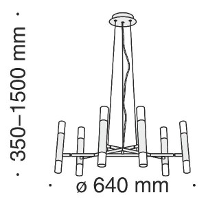 Подвесной светильник Vigo MOD031PL-12B