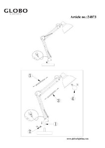 Интерьерная настольная лампа Winder 24873