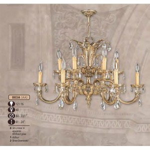 Подвесная люстра 003A 003A/12 AA SWAROVSKI