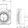 Розетка  TMH-M-2 16A x1 IP44 Белый