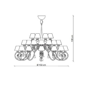 Подвесная люстра 1180