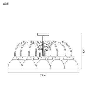 Потолочная люстра Palermo A6057PL-8CC