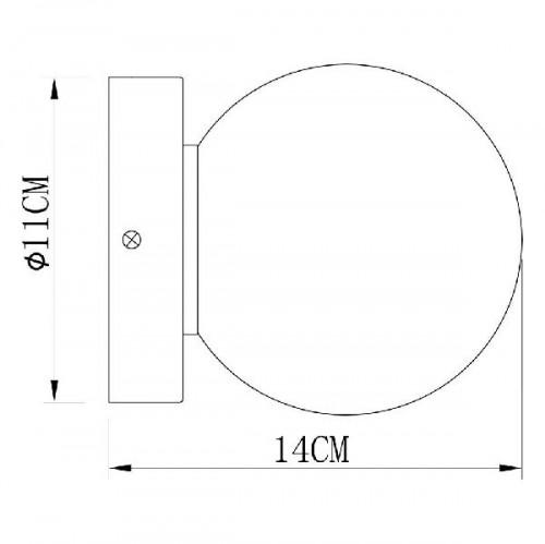 Настенный светильник Aqua A4445AP-1CC
