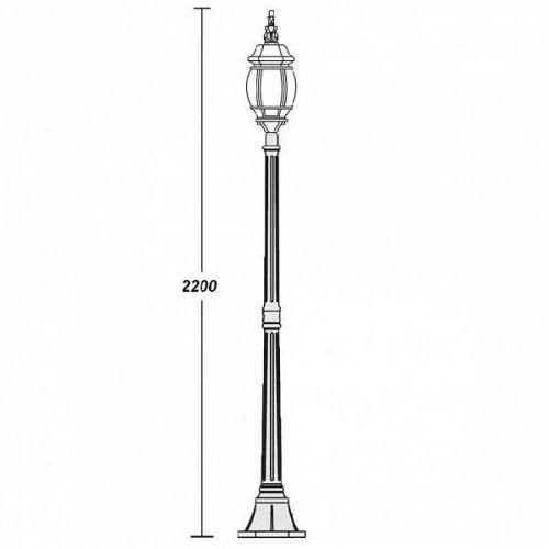Наземный фонарь  83408L W