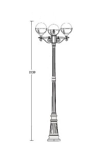 Наземный фонарь 88109 B Bl