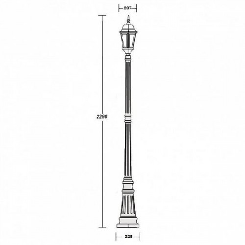 Наземный фонарь  91409L Gb