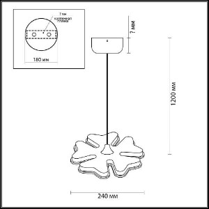 Подвесной светильник Leila 3644/26L