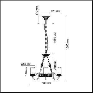 Подвесная люстра Mela 2690/3