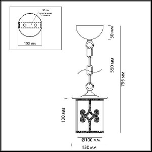 Подвесной светильник Sekvana 3125/1