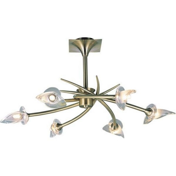 Потолочная люстра PX-0653 PX-0653/6A antique brass Потолочная люстра PX-0653 PX-0653/6A antique brass