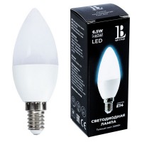 Лампочка светодиодная  E14-6,5W-3000К-C37_lb