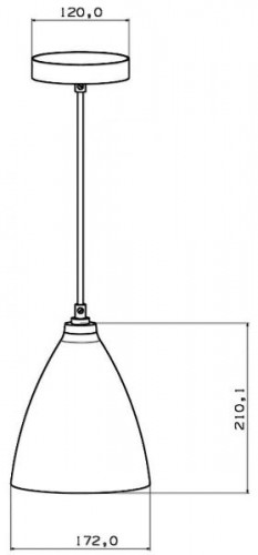 Подвесной светильник Concreto 342055