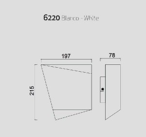Настенный светильник Asimetric 6220