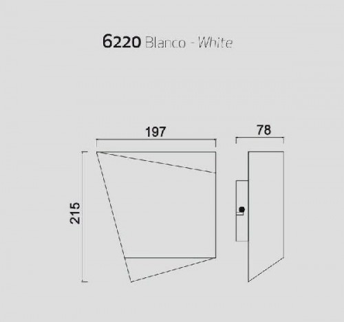 Настенный светильник Asimetric 6220