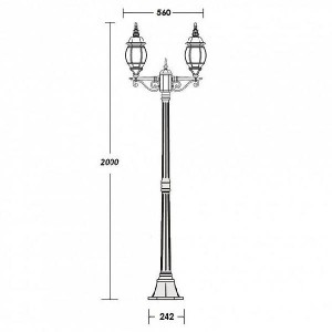 Наземный фонарь 83408S A Bl