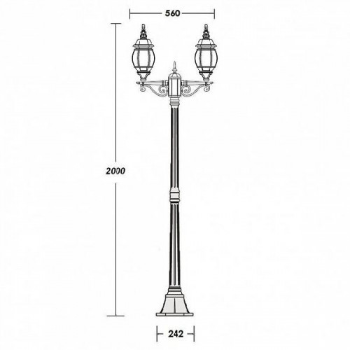 Наземный фонарь  83408S A Bl