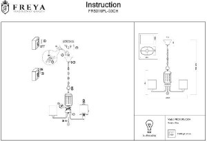 Подвесная люстра Elin FR5016PL-03CH