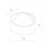 Настенный светильник Cerchio A1417AP-1WH