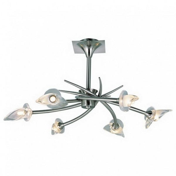 Потолочная люстра PX-0653 PX-0653/6A satin chrome Потолочная люстра PX-0653 PX-0653/6A satin chrome