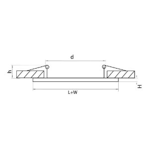 Рамка для светильника Domino 214646