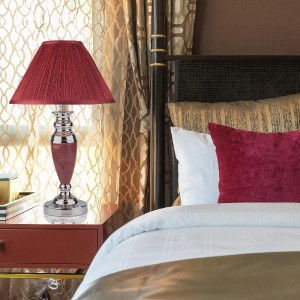 Интерьерная настольная лампа 008A 008/1T MRD (бордо) мал.(уп 10 шт)