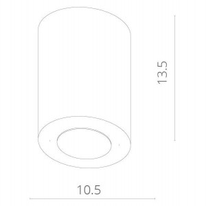 Точечный светильник Facile A5118PL-1WH