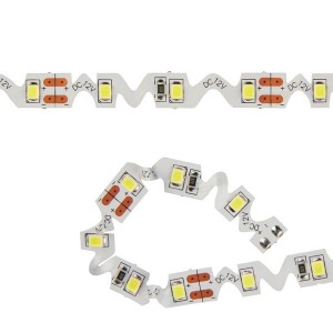 Светодиодная лента  ULS-Z01-2835-60LED/m-8mm-IP20-DC12V-9,6W/m-3M-DW Светодиодная лента фигурная