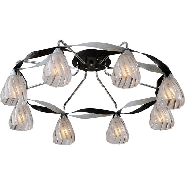 Потолочная люстра 405 405-08-63CWB chrome + white crack + black crack Потолочная люстра 405 405-08-63CWB chrome + white crack + black crack