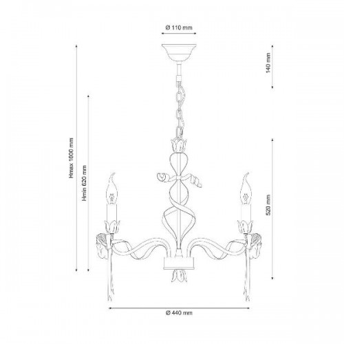 Подвесная люстра Angelo ANGELO 147.5 Ivory
