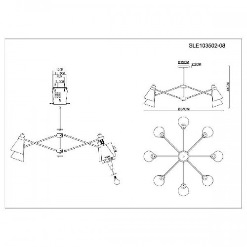 Потолочная люстра Biane SLE103502-08